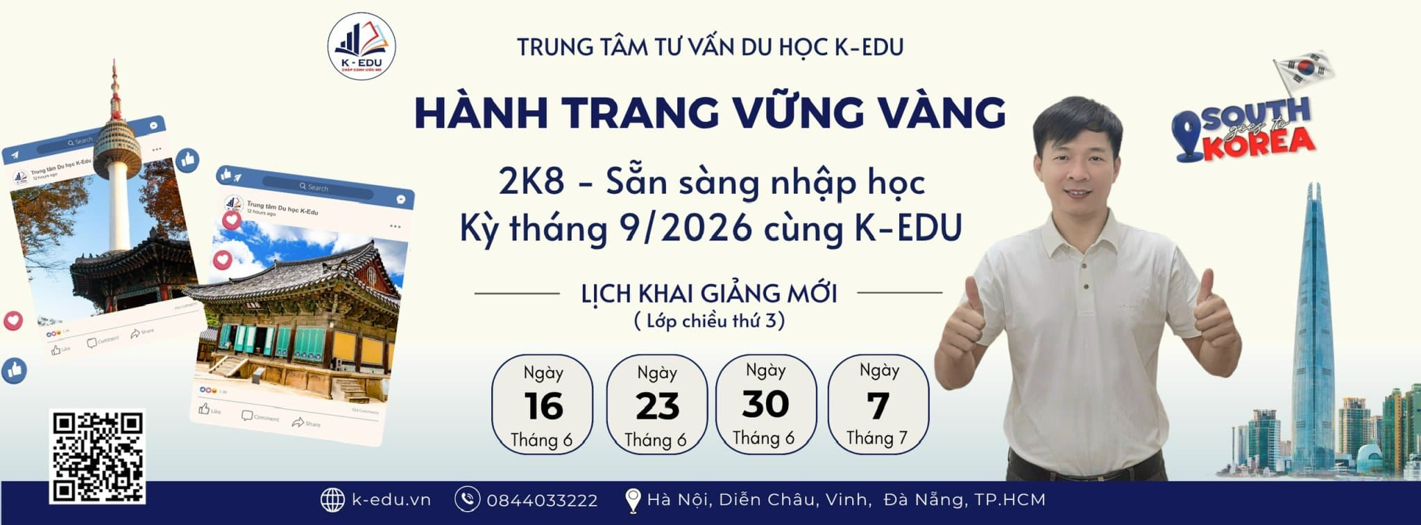 Hành trang vững vàng — 2K8 sẵn sàng nhập học kỳ tháng 9/2026 cùng K-EDU